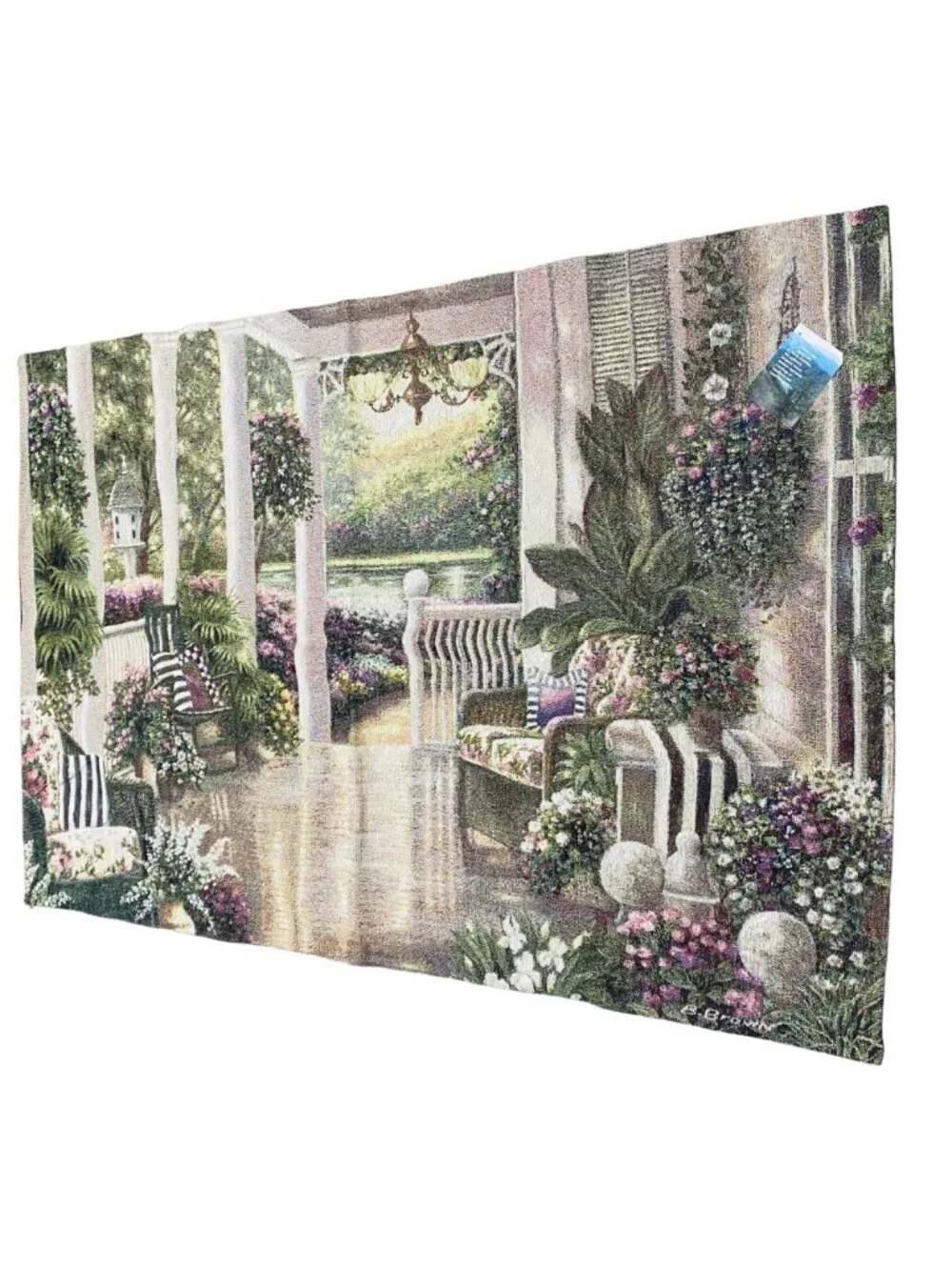 Sunday Afternoon II on The Porch Grande Tapestry Wall Hanging ~ Art Betsy Brown